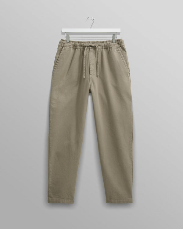 wax london Kurt - Light Khaki Organic Cotton Trousers