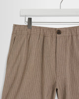 wax london men's Kurt - Natural Chalk Stripe Shorts