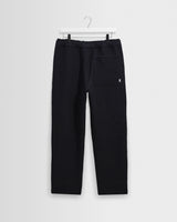 wax london men's Kurt - Navy And Black Tonal Jacquard Trouser