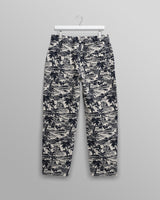 wax london Kurt - Navy And Ecru Beach Jacquard Trousers