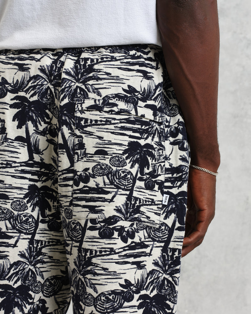 wax london Kurt - Navy And Ecru Beach Jacquard Trousers