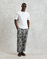 wax london Kurt - Navy And Ecru Beach Jacquard Trousers
