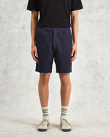 wax london Kurt - Navy Honeycomb Cotton Shorts