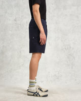 wax london Kurt - Navy Honeycomb Cotton Shorts