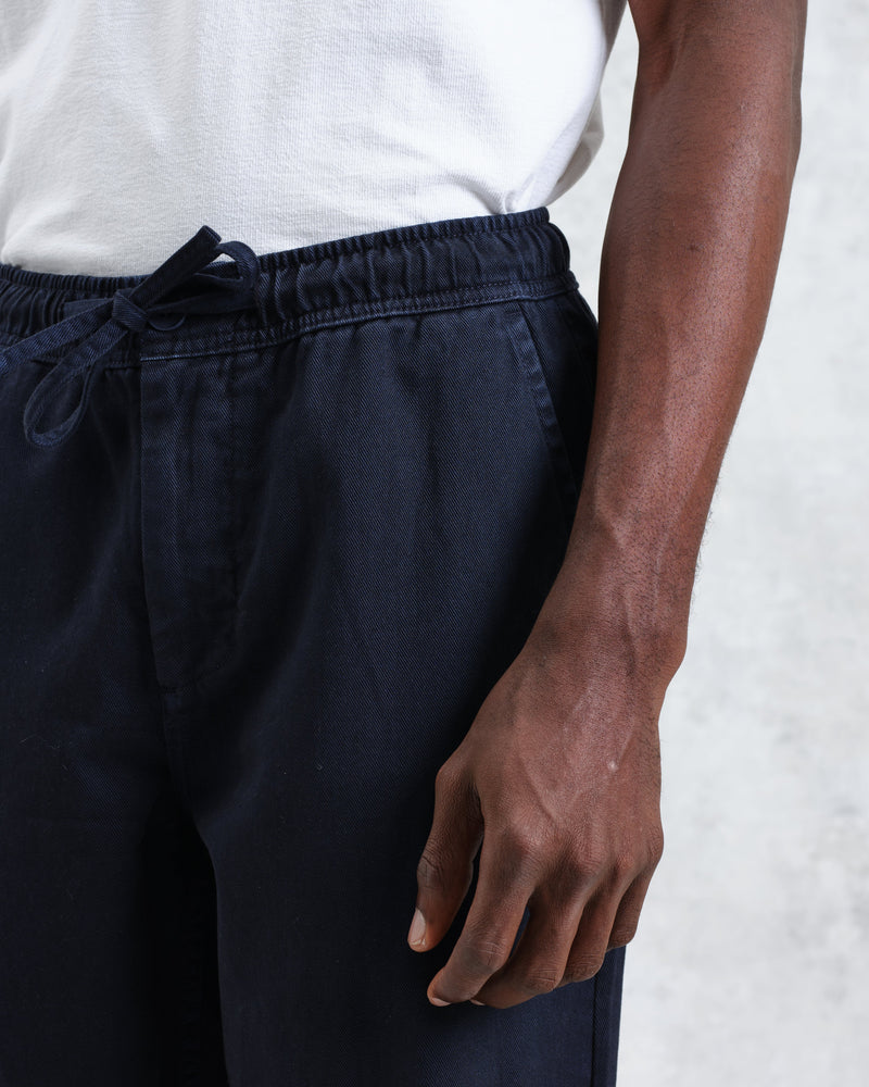 wax london Kurt - Navy Organic Cotton Trousers