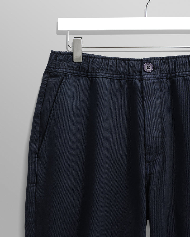 wax london men's Kurt - Navy Organic Cotton Trousers