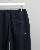 wax london men's Kurt - Navy Organic Cotton Trousers