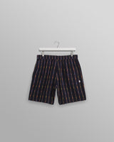 wax london Kurt - Navy Stripe Shorts