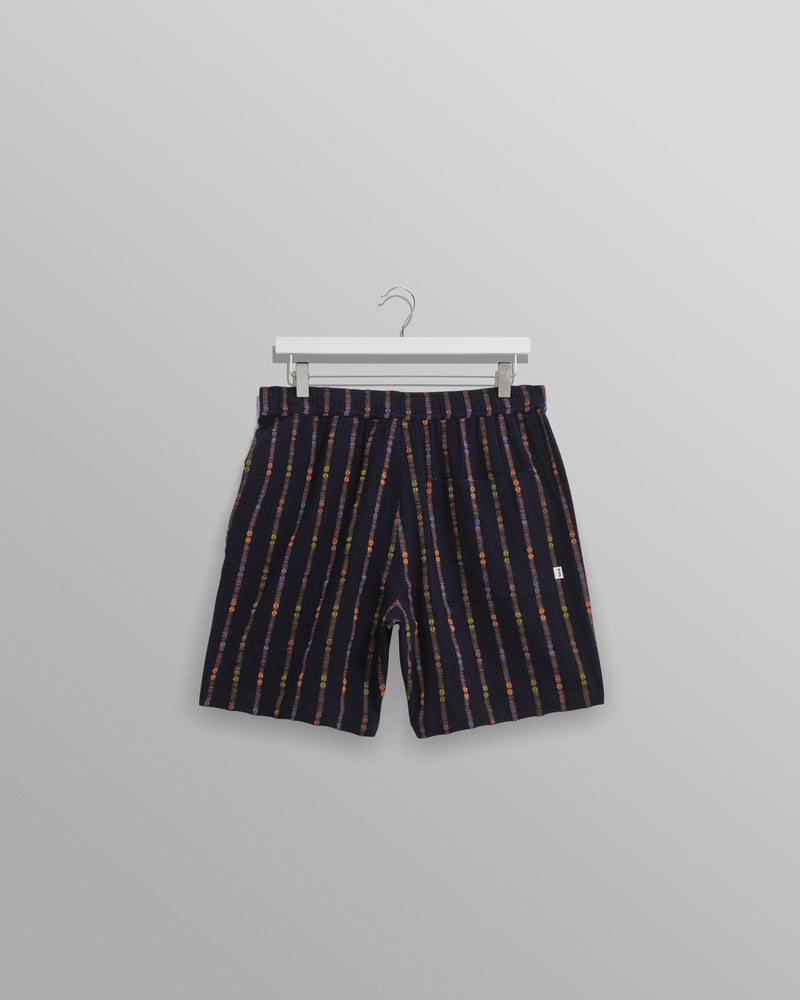 wax london Kurt - Navy Stripe Shorts