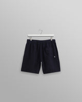 wax london Kurt - Navy Two-Tone Linen Shorts