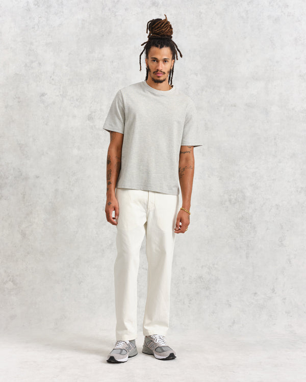 wax london Kurt - Off White Heavyweight Organic Cotton Trousers