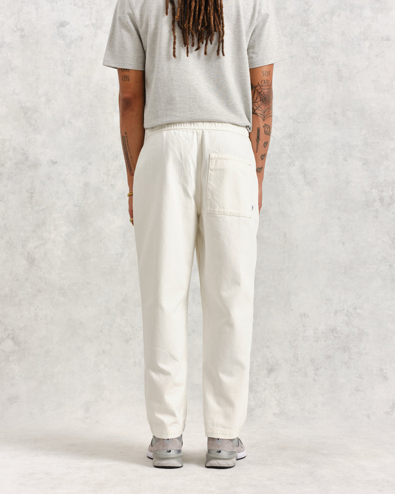 wax london Kurt - Off White Heavyweight Organic Cotton Trousers