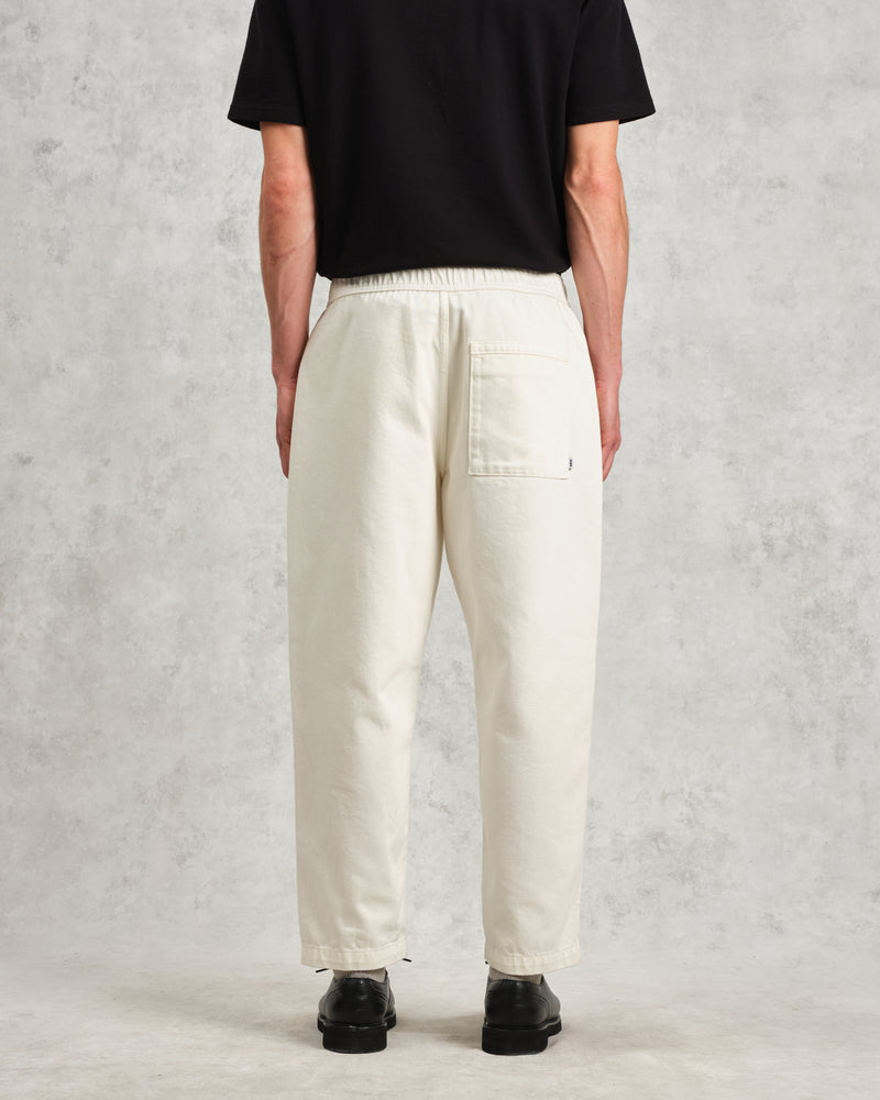 wax london Kurt - Off White Heavyweight Organic Cotton Trousers