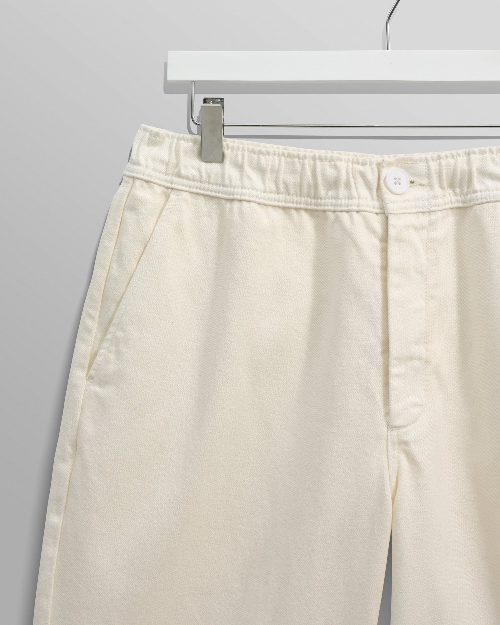 Kurt - Off White Organic Cotton Trousers | Wax London