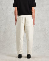 wax london men's Kurt - Off White Organic Cotton Trousers