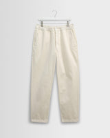 wax london men's Kurt - Off White Organic Cotton Trousers