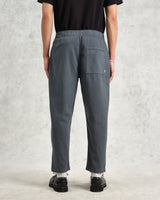 wax london Kurt - Petrol Blue Organic Cotton Trousers