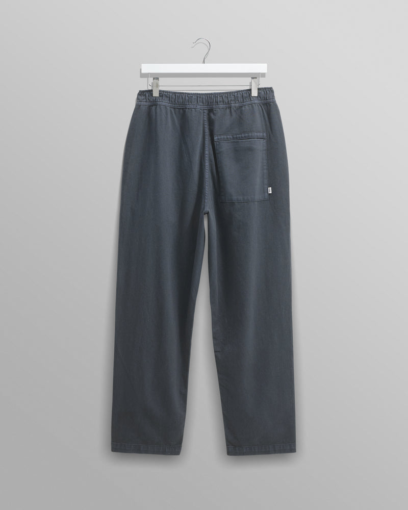 wax london Kurt - Petrol Blue Organic Cotton Trousers