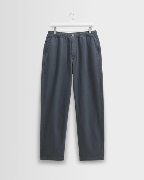 Kurt - Petrol Blue Organic Cotton Trousers