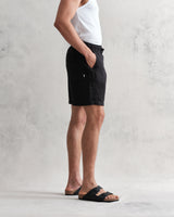 wax london Kurt Shorts Black Linen