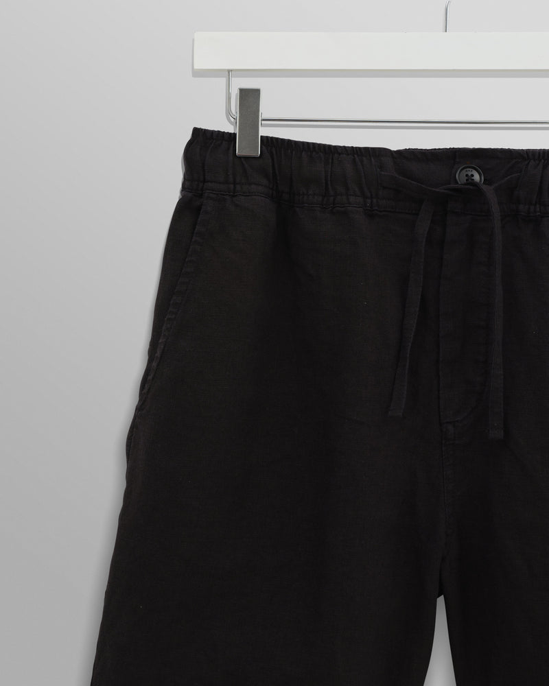 wax london Kurt Shorts Black Linen