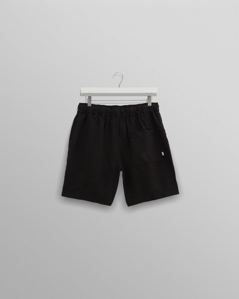 wax london Kurt Shorts Black Linen