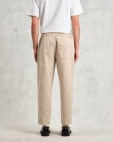 wax london Kurt - Stone Organic Cotton Trousers