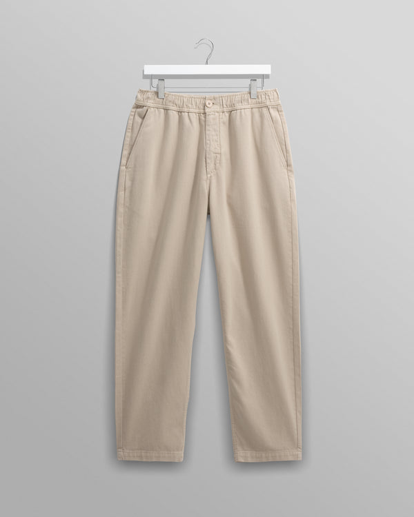 wax london Kurt - Stone Organic Cotton Trousers