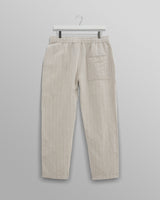 wax london Kurt Trousers Beige Linen Stripe