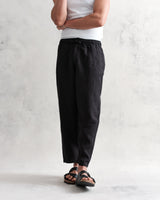 wax london Kurt Trousers Black Linen