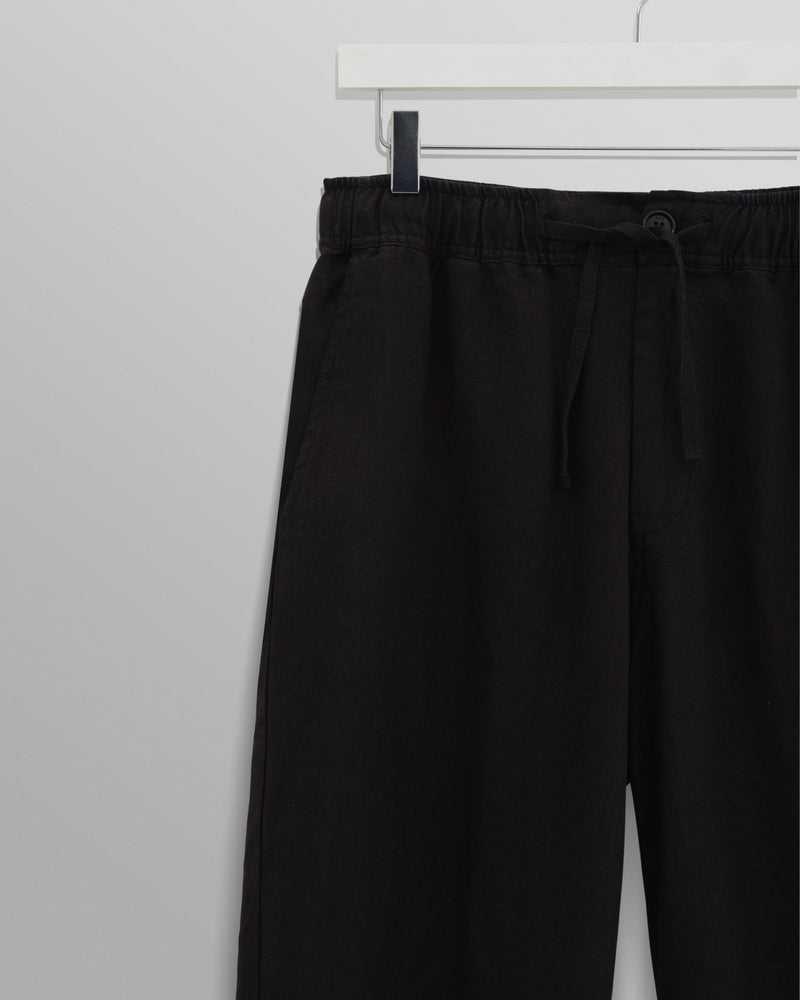 wax london Kurt Trousers Black Linen