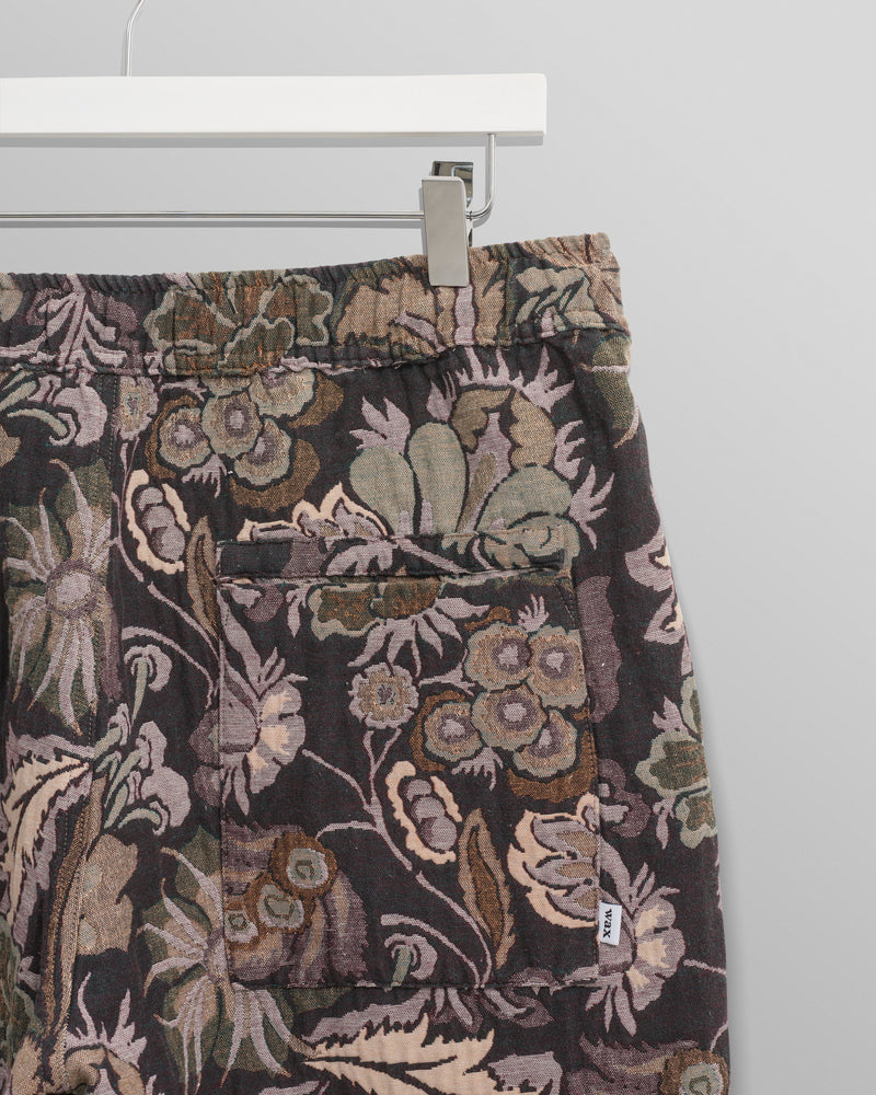 wax london Kurt Trousers Brown/Multi Botanical Jacquard