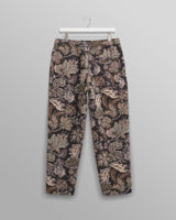 wax london Kurt Trousers Brown/Multi Botanical Jacquard