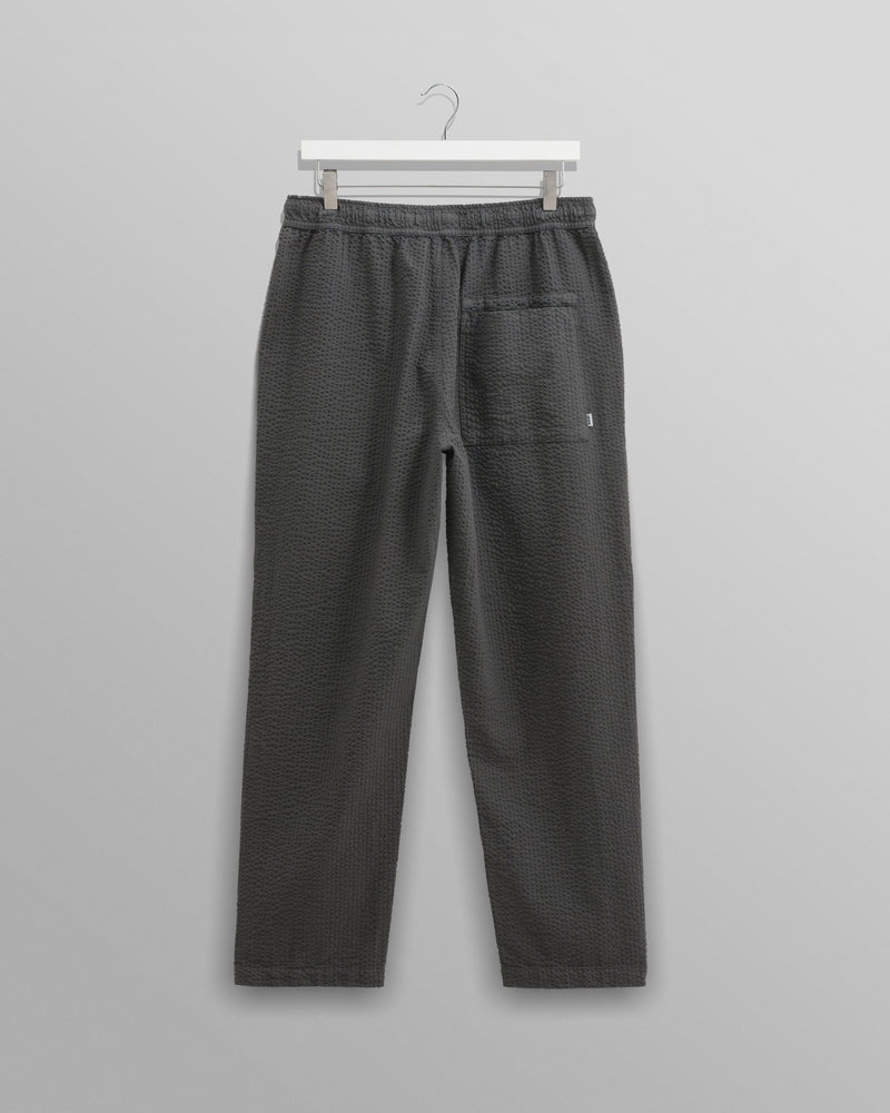 wax london Kurt Trousers Charcoal Seersucker