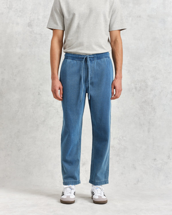 wax london Kurt Trousers Light Wash Indigo