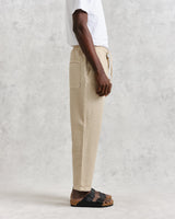 wax london Kurt Trousers Stone Seersucker