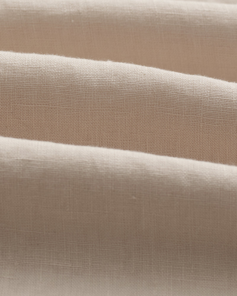 wax london Kurt - Washed Beige Linen Shorts