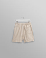 wax london Kurt - Washed Beige Linen Shorts