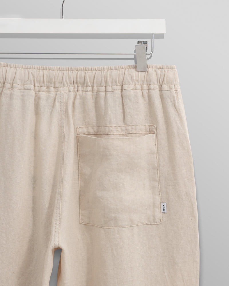 wax london Kurt - Washed Beige Linen Trousers