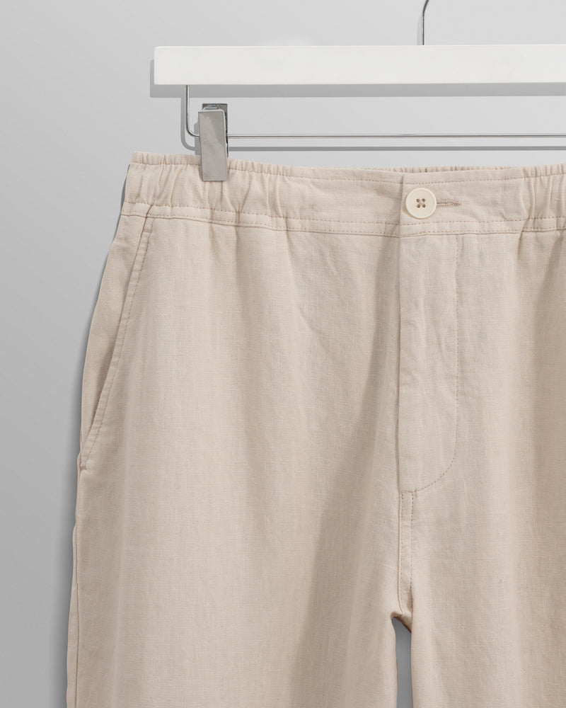 wax london Kurt - Washed Beige Linen Trousers