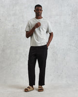 wax london Kurt - Washed Black Linen Trousers