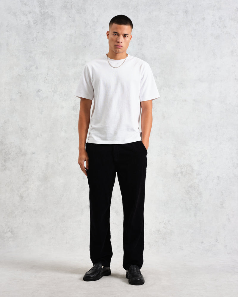 wax london Kyle - Navy Jumbo Corduroy Trousers