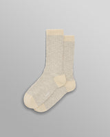 wax london Land - Beige Slub Cotton Socks