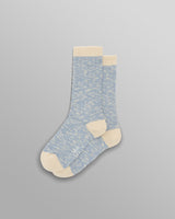 wax london Land - Pale Blue Slub Cotton Socks