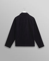wax london men's Landmark - Navy Corduroy Chore Jacket