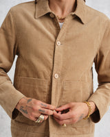 wax london Landmark - Sand Corduroy Chore Jacket