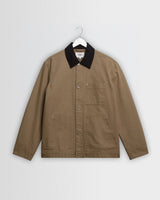 wax london men's Landor - Light Khaki Canvas Jacket