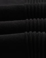 wax london men's Lennox - Black Milano Stripe Knitted Polo