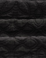 wax london Lomond - Black Petal Jacquard Quilted Overshirt