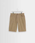 Luca - Washed Beige Organic Cotton Denim Shorts